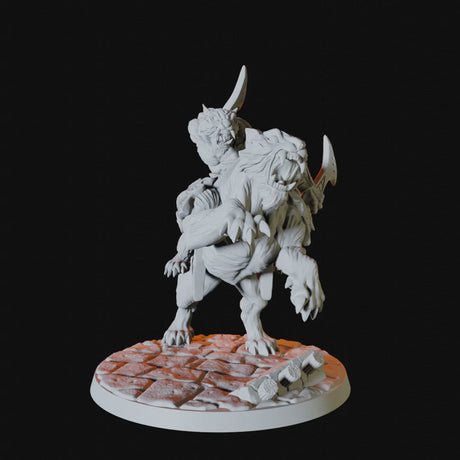 Tabaxi Rider Miniature for Dungeons and Dragons - Myth Forged