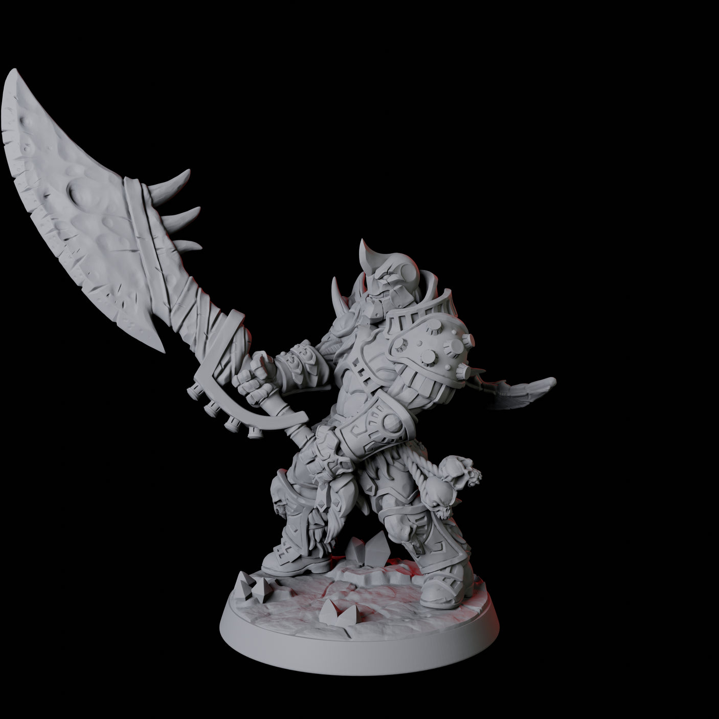 Mega Wielding Warforged Barbarian