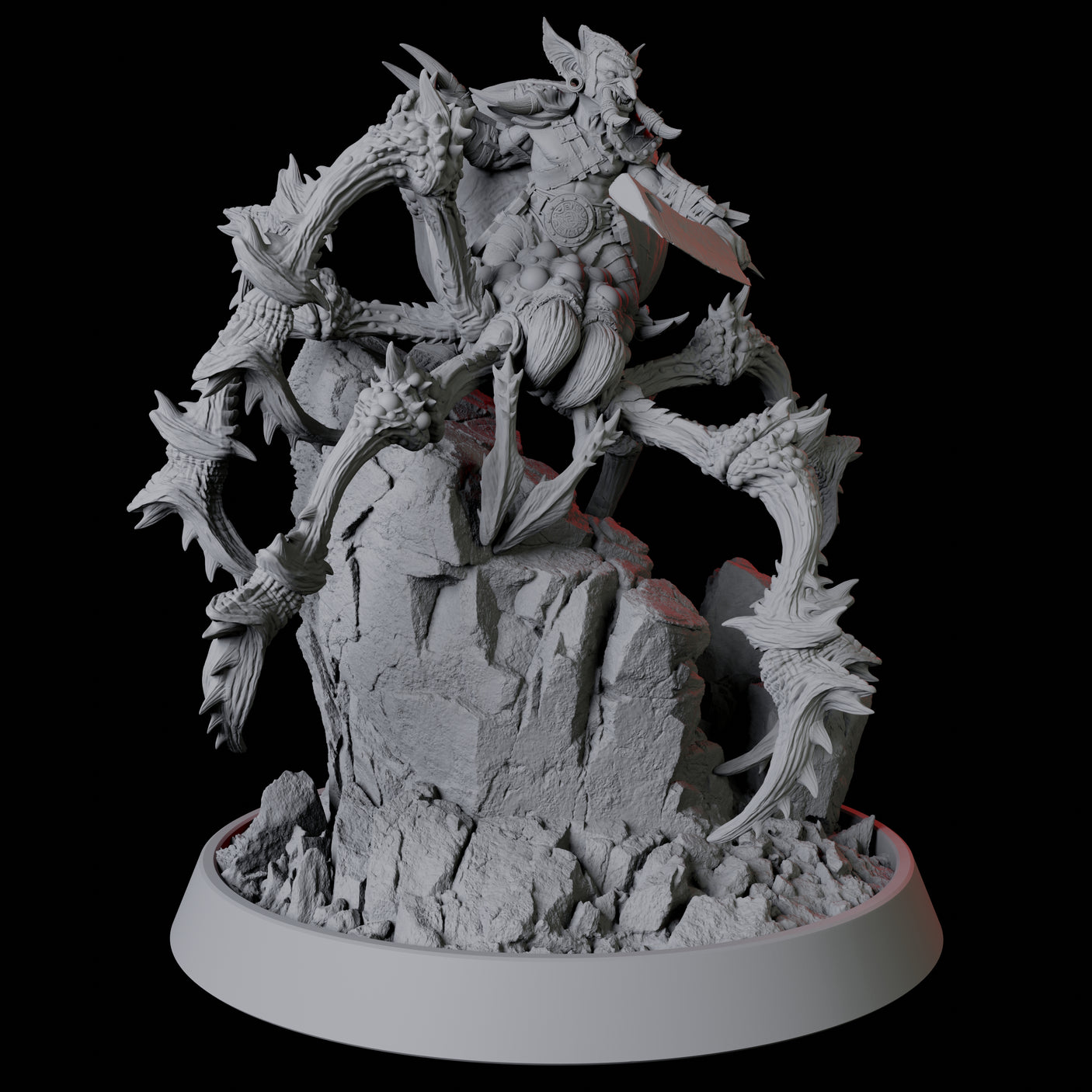 Tusked Goblin Riding a Giant Spider