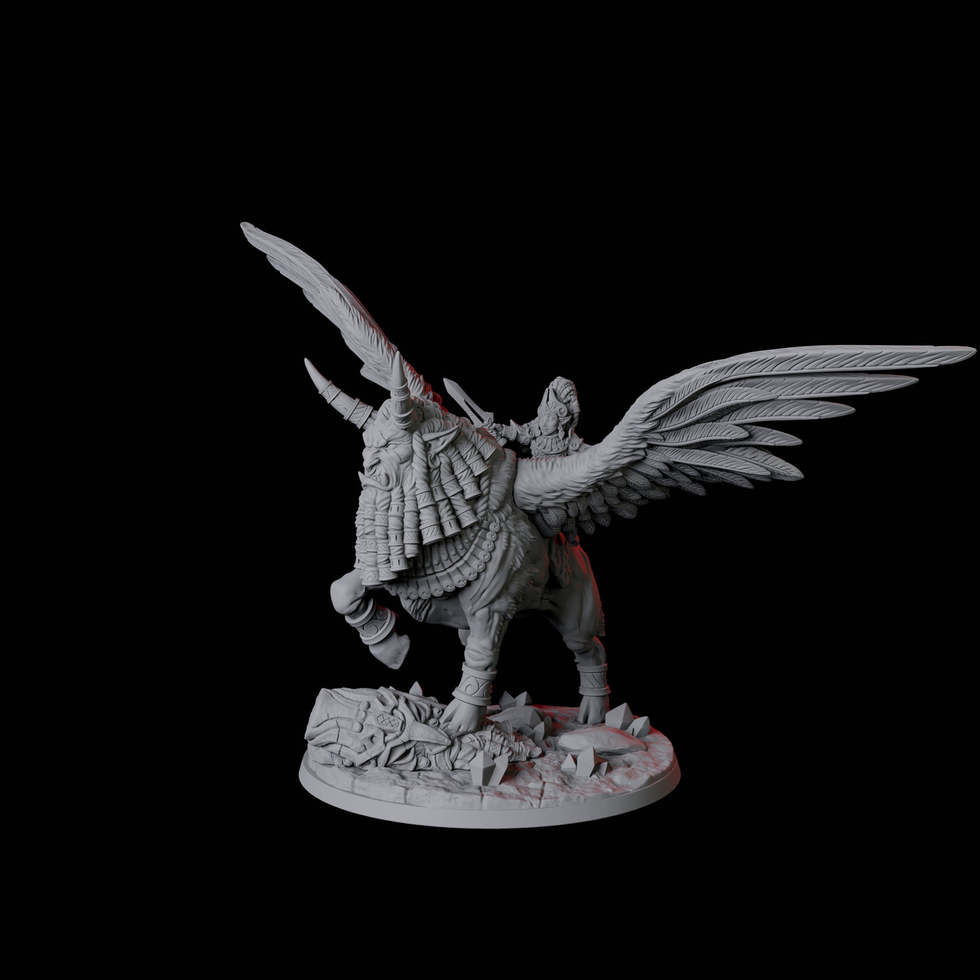 Lamassu Mounted Gnome Queen